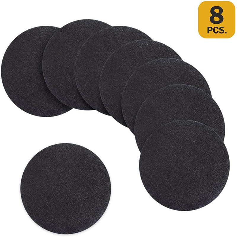 Cross-border black cardboard round cardboard 8-piece card brick mandala painting polka dot painting 15cm round black cardboard 17cm