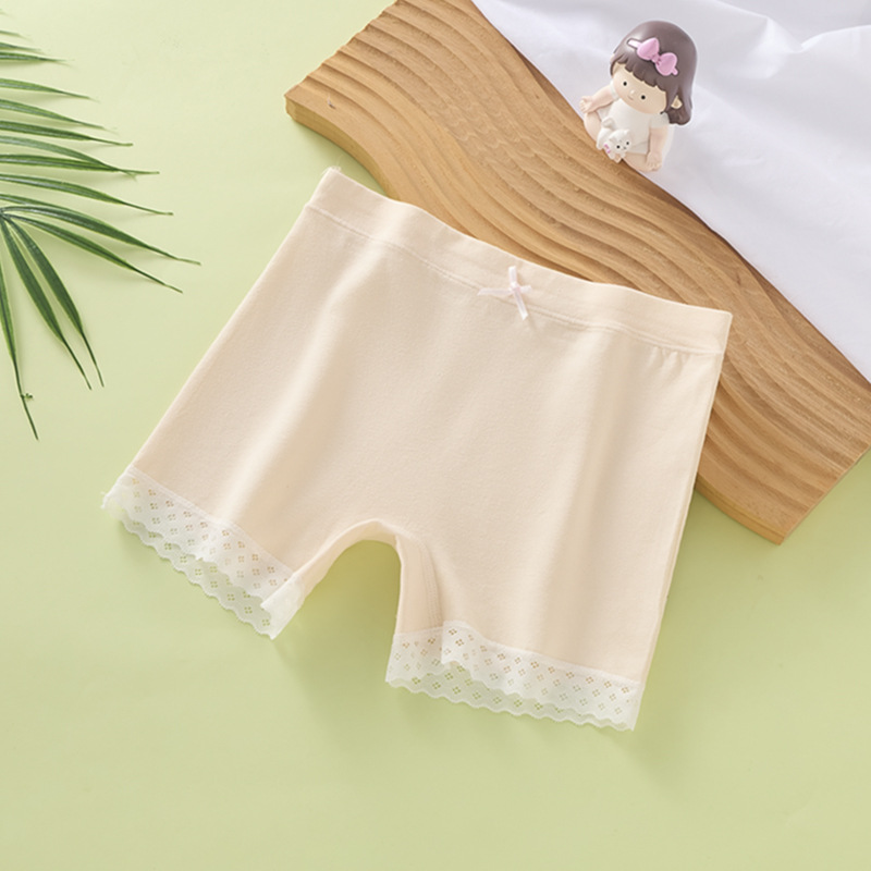 Picture of Girls' Safety Shorts and Underwear Two-In-One Anti-Exposure Children's Leggings Integrated Summer Thin Pure Cotton Crotch