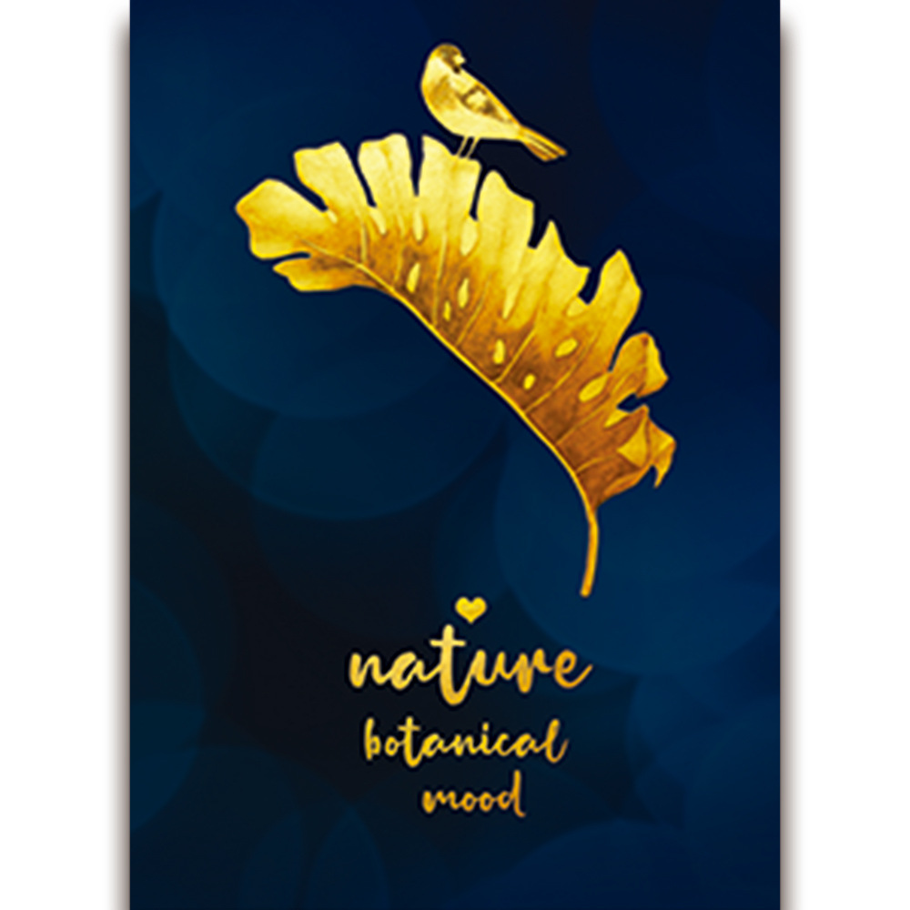 Picture of Source Factory Black Gold Leaves Living Room Hanging Painting Nordic Landscape Canvas Core Wholesale Abstract Restaurant Decorative Painting