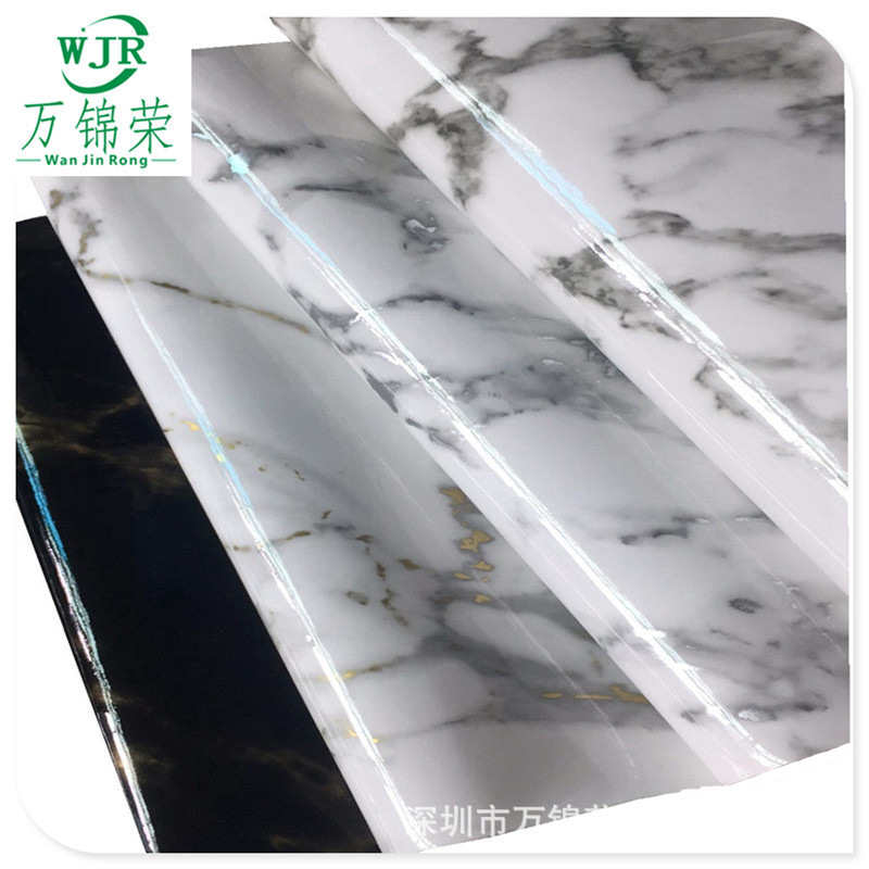 Oil Slick Marble Pattern Crackle Pattern Faux Leather Pu Artificial Leather Fabric for Bags and Furniture, Hot-Selling Cross-Border Product