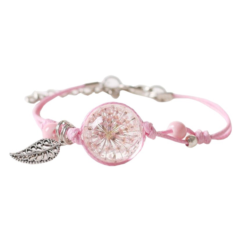 Ceramic Jewelry Bracelet, Dried Flower Jewelry, Weaving Adjustment, Student Women's Small Jewelry, Ethnic Style Stall Supply