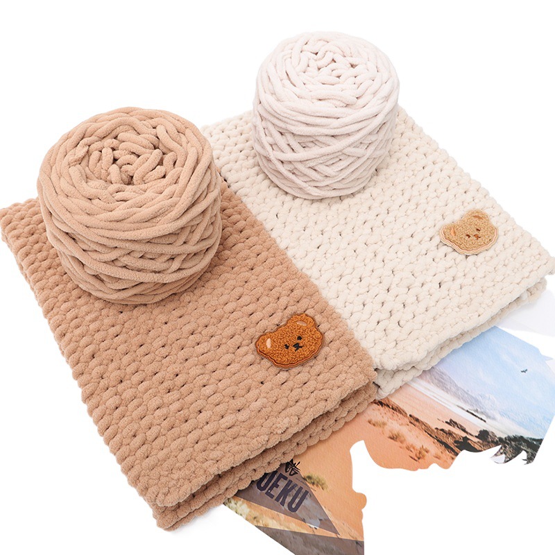 0.1kg Ice Yarn Thick Wool Wholesale Single-Strand Knitting Handmade Yarn Icelandic Yarn Hand-Knitted Scarf Yarn Baby Yarn