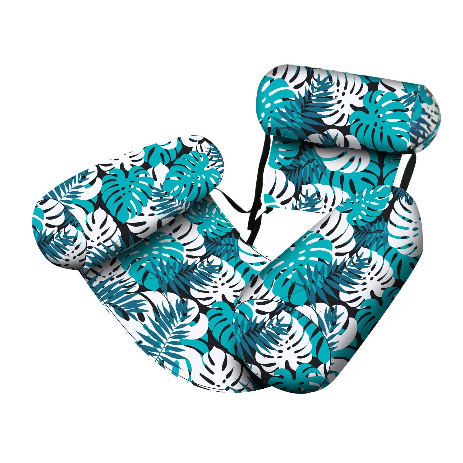 Picture of Foldable inflatable recliner water sofa amusement recliner floating bed with net hammock floating dual-use backrest floating row