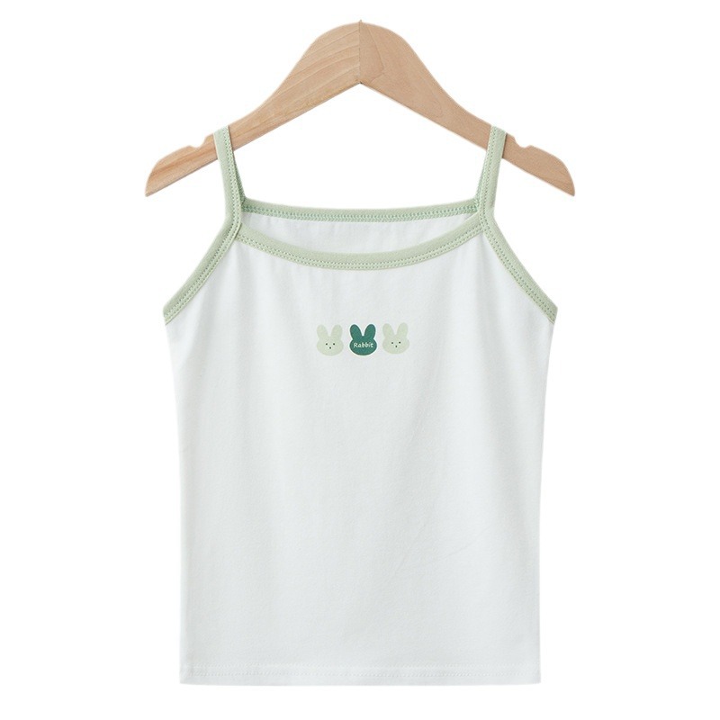 Picture of Girls' Vest Summer Pure Cotton Small Camisole Children's Bottoming Inner Wear Sleeveless Top Baby Outer Wear Camisole