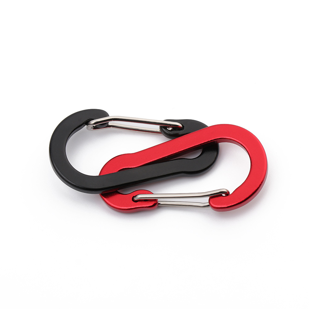 Picture of Multicolor Aluminum Alloy Steel Wire No.5 Outdoor Gourd Mountaineering Buckle Backpack Kettle Hanging Buckle Hanging Buckle Squashed Spring Buckle