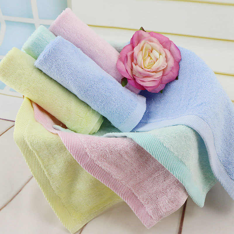 Picture of Elegant bamboo fiber towel square wholesale baby children wipe saliva thickened men and women wash bamboo fiber Square