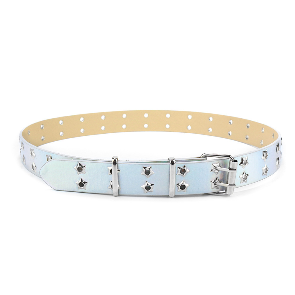 Picture of Cross-border punk belt women's decorative all-match y2k niche design pink chain jeans with eye belt