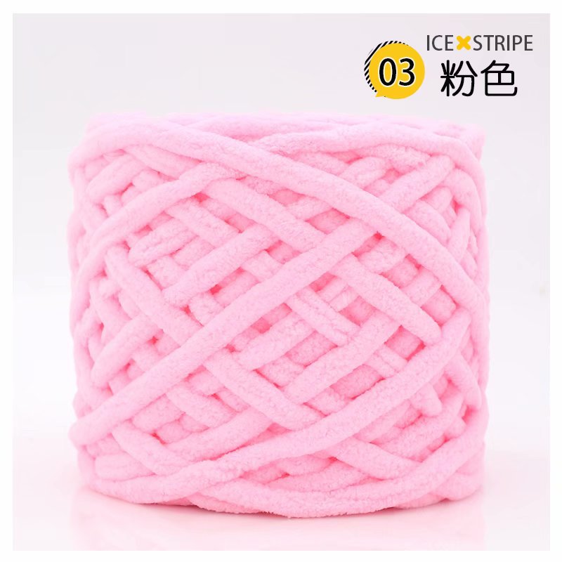 Picture of Ice Strip Thread Single Strand Thick Stick Needle Thread Knitting Blanket Slipper Thread Scarf Hat Scarf Thread Manufacturer Wholesale Worsted