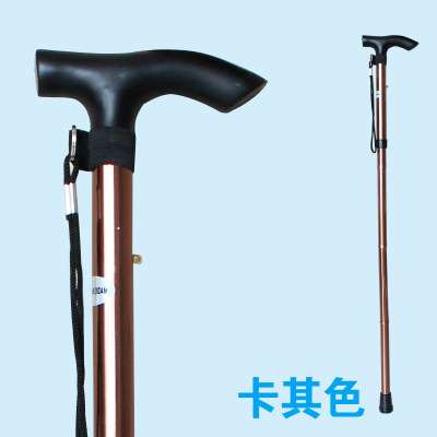 Picture of Cross-border Hot-selling Folding Hiking Stick Outdoor Hiking Stick Five-section Telescopic Crutches for the Elderly Travel Mountain Climbing Crutches Walking Stick
