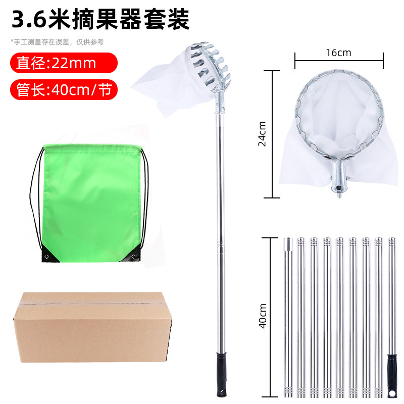 Picture of Fruit picker fruit picker garden fruit picker apple plum lengthened orchard high altitude picker