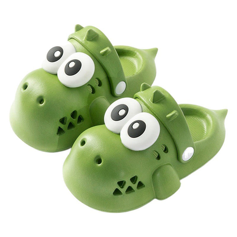 Picture of Dinosaur cute children's slippers boys and girls summer indoor and outdoor wear non-slip wear-resistant home slippers hole shoes cute