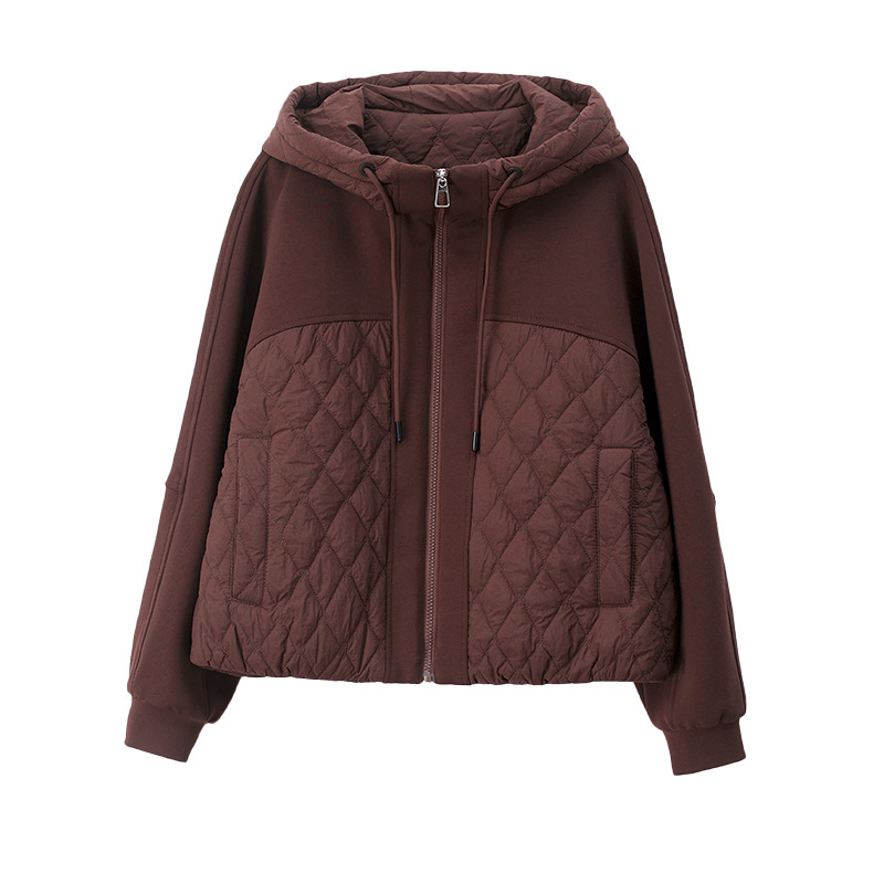 Picture of Light and thin cotton-padded jacket women's 2024 new autumn and winter short middle-aged mother western style thin cotton-padded jacket coat