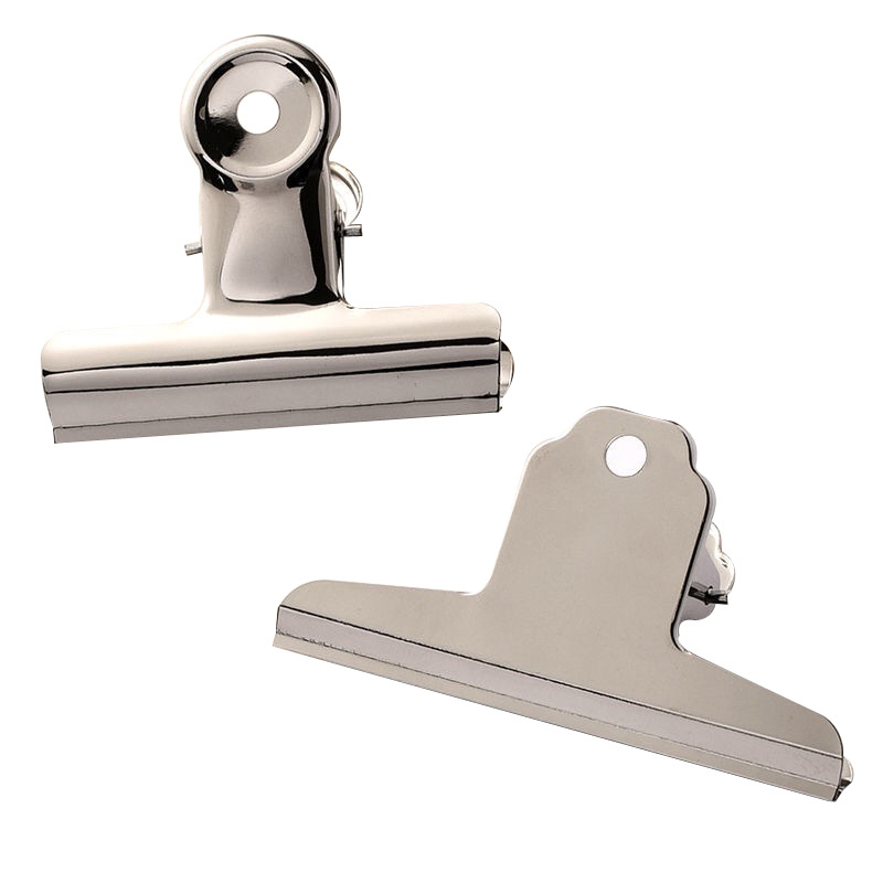 Picture of Stainless steel round steel clip strong multi-size mountain clip metal dovetail clip bill file clip stationery