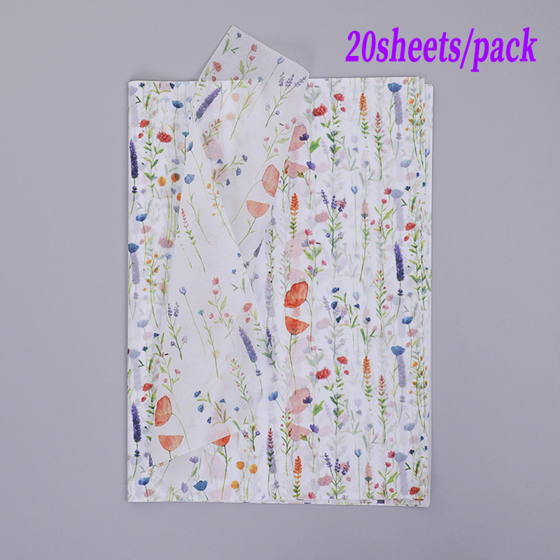Picture of 17g Sydney paper flowers and plants printing 50X35CM flower copy paper flower gift wrapping paper