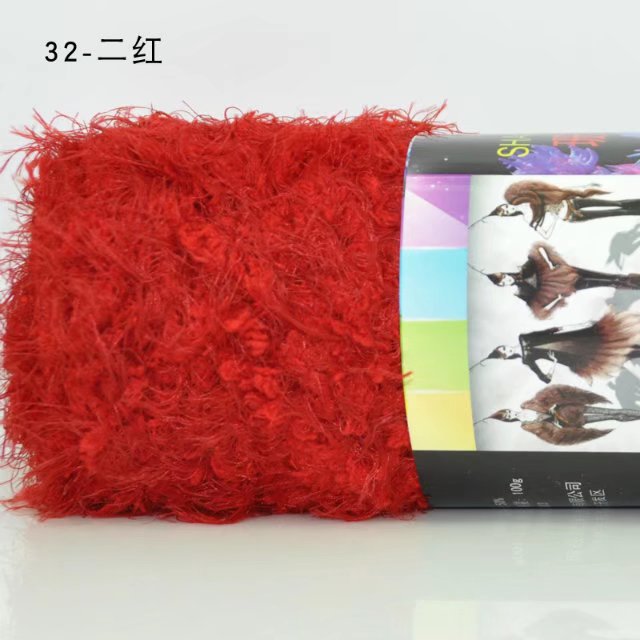 Picture of Coral Mink Velvet Wool Phoenix down Long Hair Imitation Fur Wool Thread Hand Knitted Stick Needle Baby Kidsren Outwear Thread Cross-Border