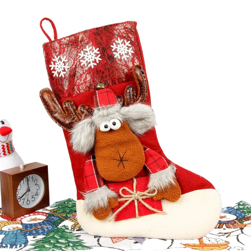 Christmas socks gift bag large three-dimensional Christmas socks candy bag Christmas holiday decoration scene decoration gift bag
