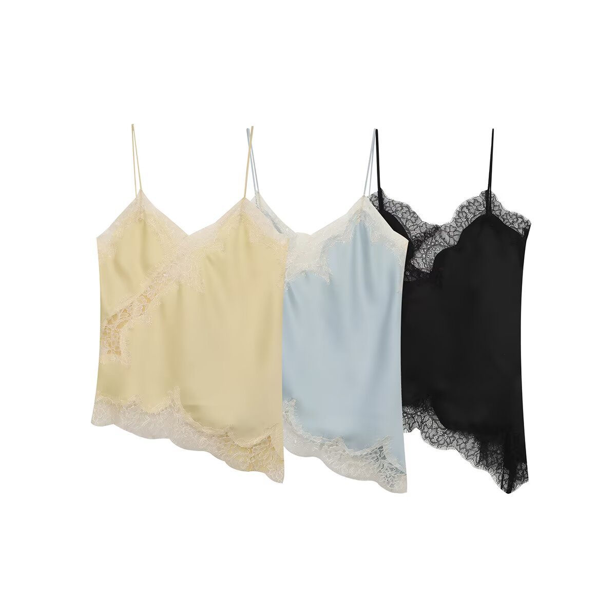 ZA cross-border women's clothing wholesale European and American style new lace splicing sexy and versatile camisole top 5919105