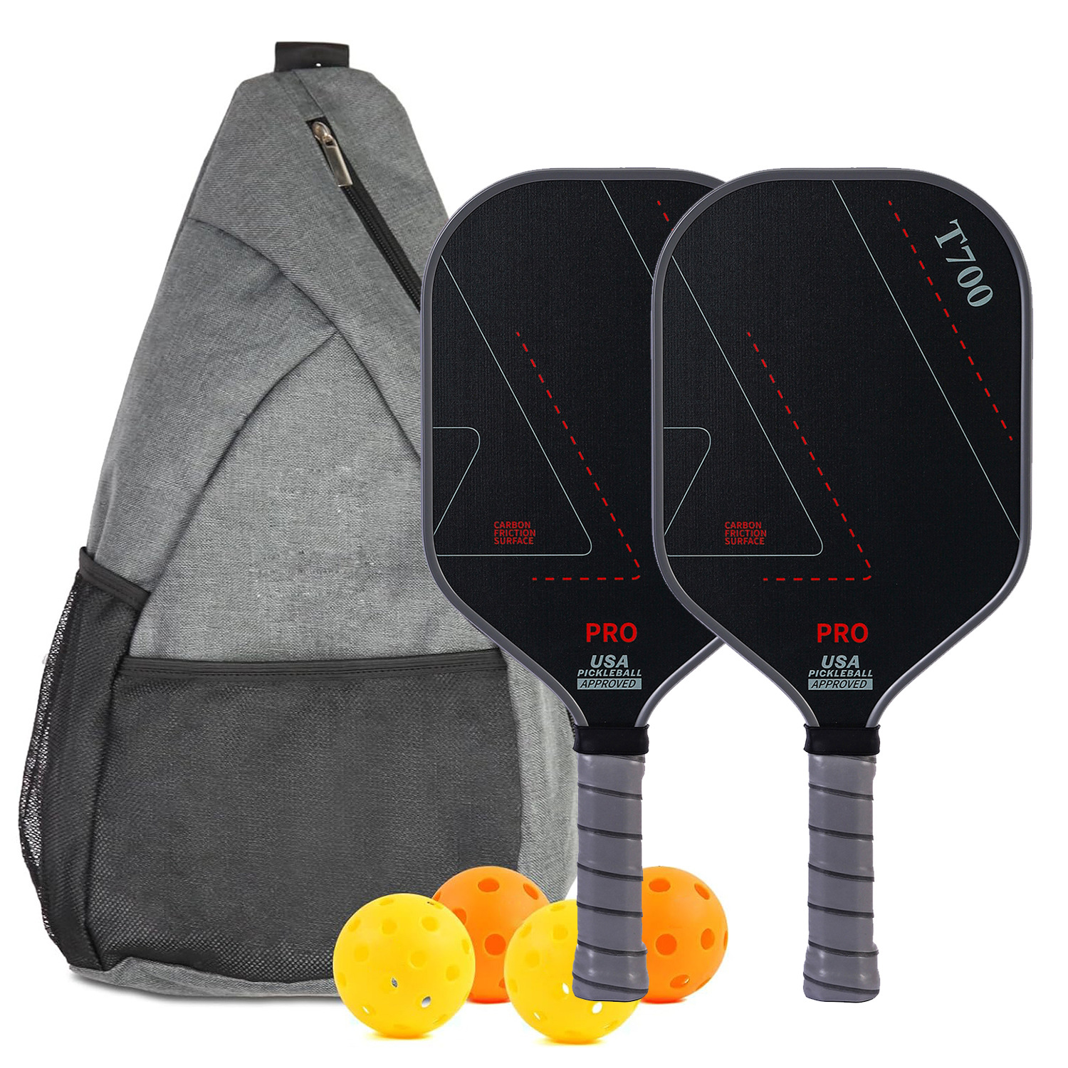 Picture of T700 Pick racket cloth matte rough graphite pickleball high-grade outdoor sports pickle pick ball