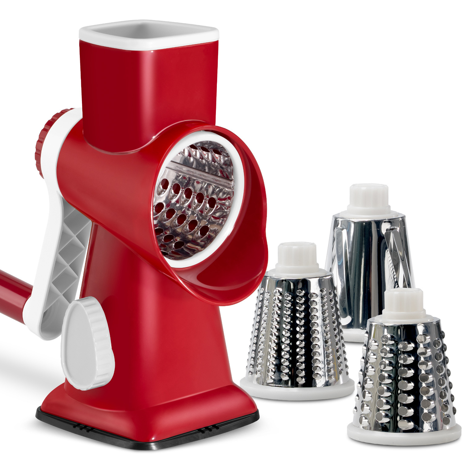 Picture of Keok Multifunctional Hand-Cranked Vegetable Cutter, Cheese Shredder, Slicer, Hand-Cranked Vegetable Cutter, Vegetable Cutting Tool