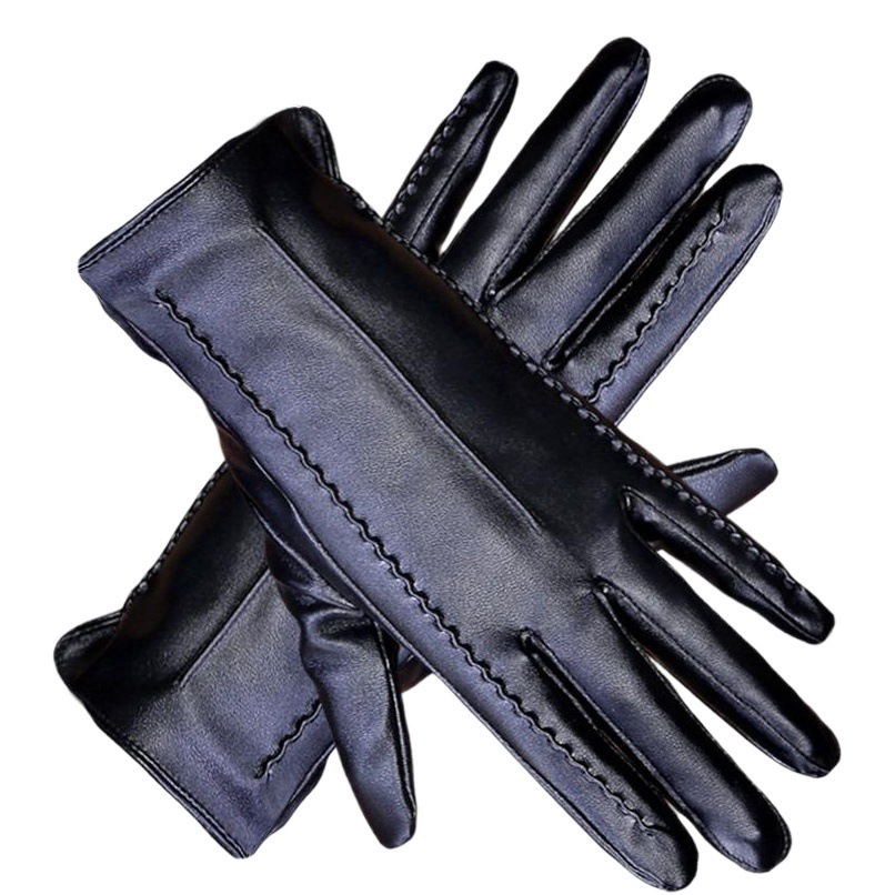 Foreign trade recommend touch screen leather gloves women's Great Wall autumn winter Korean fashion popular riding driving imitation leather hand