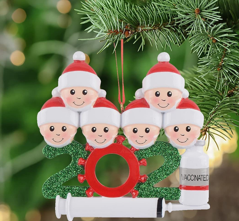 Picture of Christmas Reindeer Family Cute Home Pendant Christmas Elk Family Christmas Holiday Name Pendant