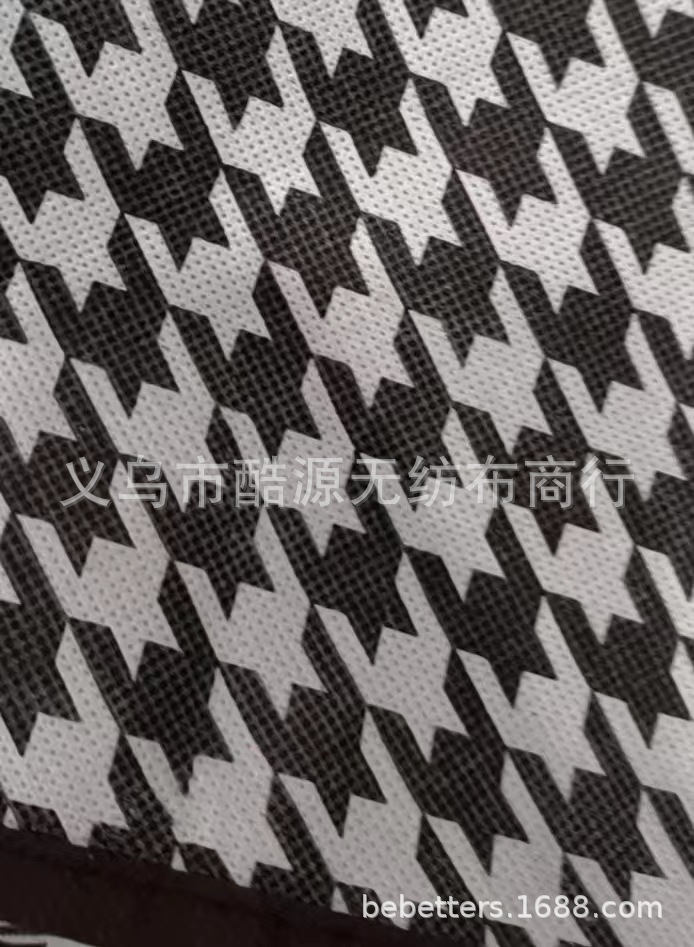 Picture of Pp Non-Woven Fabric Roll Laminated Houndstooth Pe Outdoor Picnic Mat Fabric Waterproof and Moisture-Proof Printed Outdoor Essential