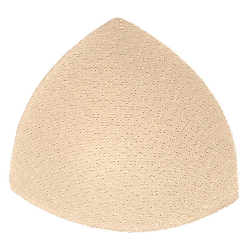 Thailand latex texture chest pad triangle high-end yoga sports underwear change nylon breathable chest pad insert
