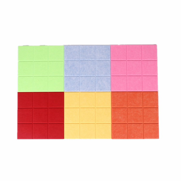 Picture of Spot supply felt Jiugongge wall stickers DIY background photo wall Nordic grid felt Jiugongge sound insulation board