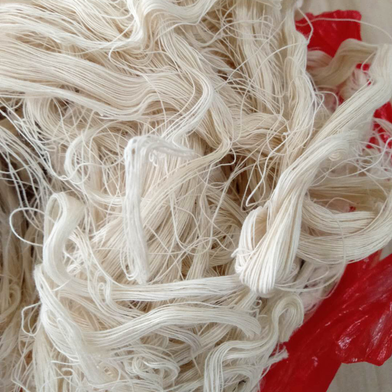 Picture of White Machine Wiping Yarn, Factory Direct Sales, All-Cotton Recycled Yarn, Industrial Waste Yarn, Absorbs Water and Oil, Does Not Shed Lint or Fluff