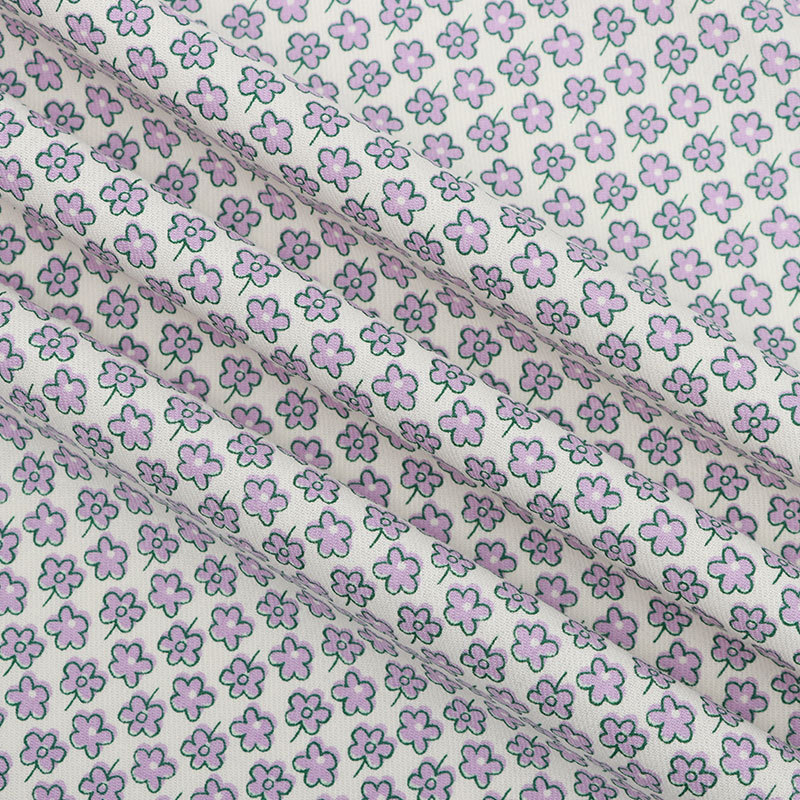 Picture of in stock Cotton Double-sided Twill Printed Colorful Cloud Flower Floral Fabric Spring and Summer dress Shirt Children's Clothing Fabric