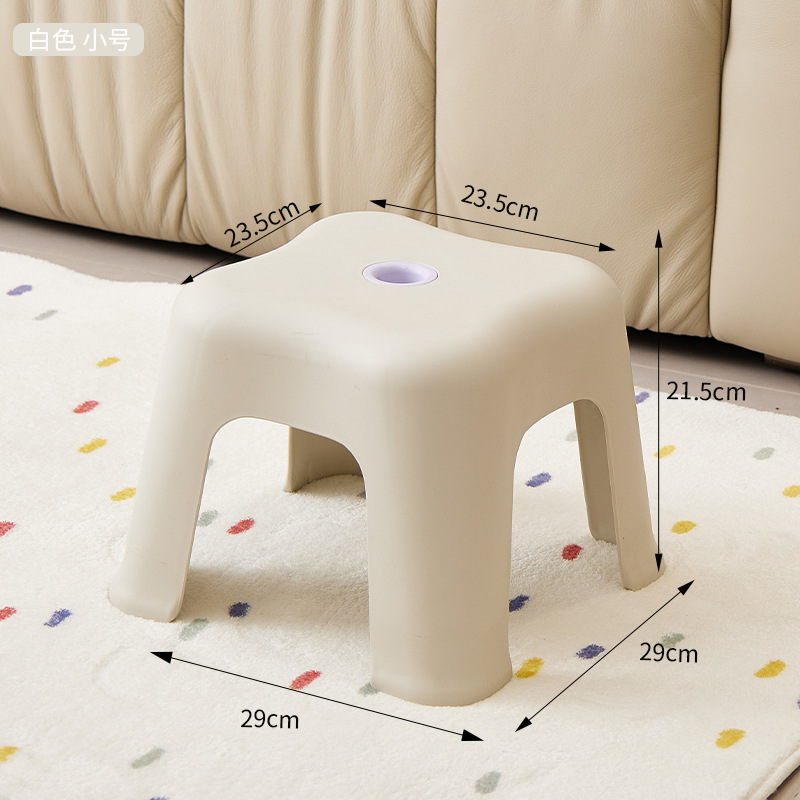 Picture of Household Plastic Small Stool Simple Style Thickened Coffee Table Small Stool Shoe Changing Stool Sofa Stool Bathroom Low Stool Chair