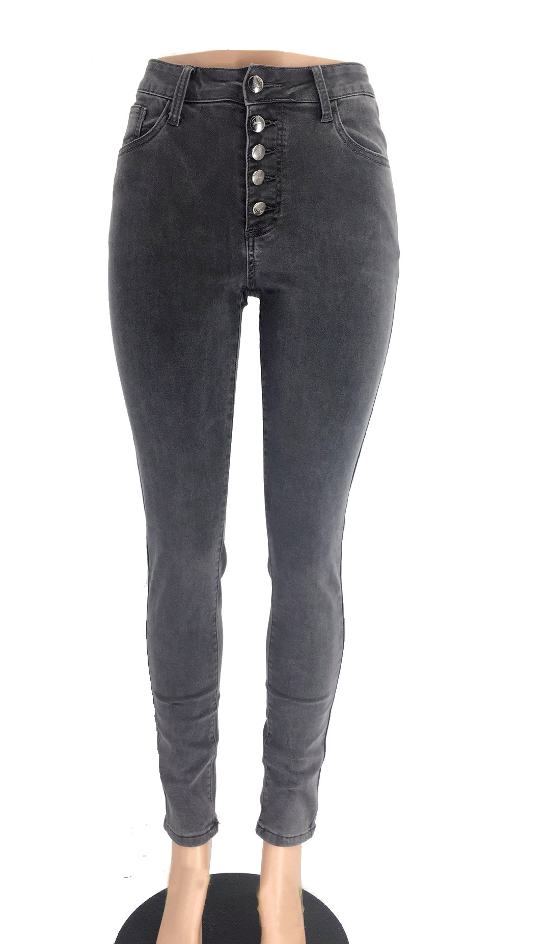 Picture of Autumn foreign trade new ebay independent station wish Amazon tight black high waist high elastic hip Denim trousers