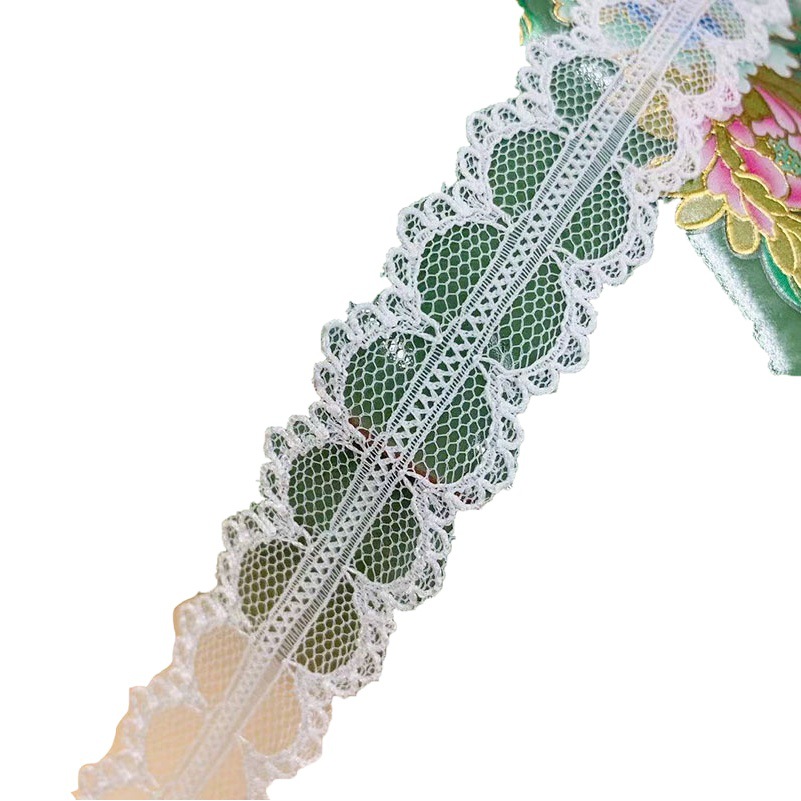Non-elastic Lace 2.3cm high quality Full Nylon Lace Edge Clothing Pajamas Lace Shirt High Quality Non-elastic Lace
