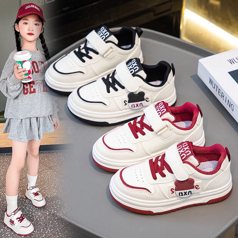 2025 New New Year Korean Style Casual Shoes Wear-resistant Breathable Sneakers Ankle Red Light and Comfortable Trendy for Boys and Girls