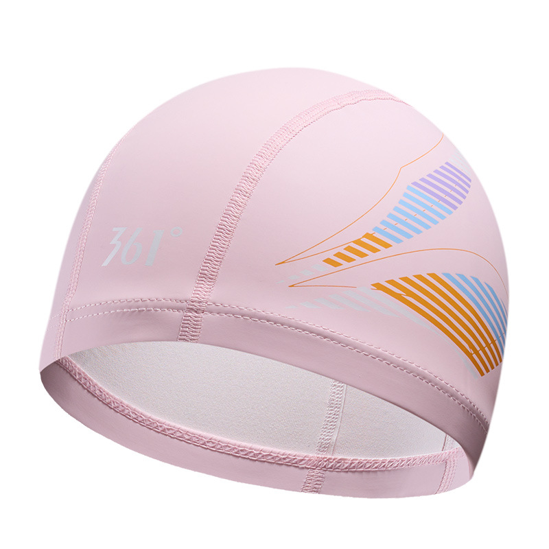 Picture of Swimming Cap 2025 New Waterproof Non-Stretching Hair Ear Protection Adult Comfortable Pu Swimming Professional Training Equipment Cap