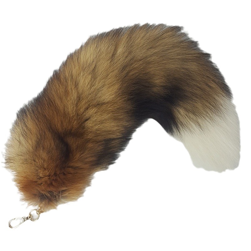 Fox tail sun fox tail bag pendant sexy tail accessories dance props fur 42cm