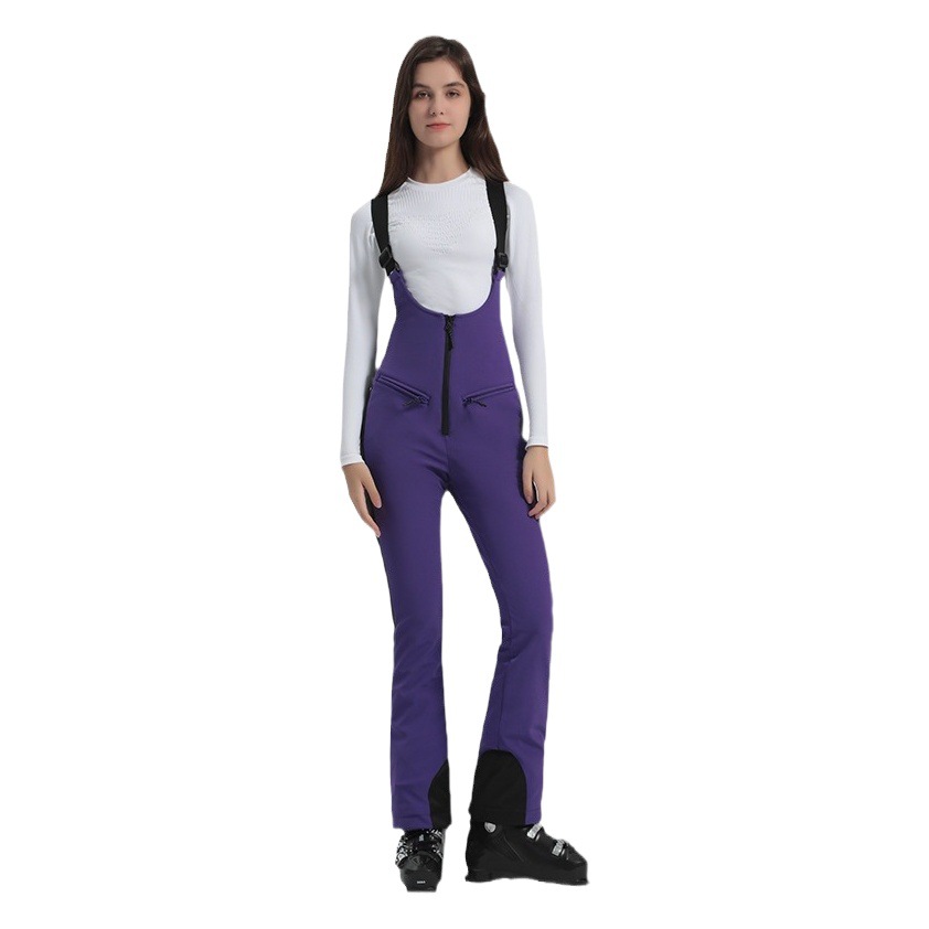 Ski Pants Women's suspender one-piece cross-border special double-board waterproof snow suit snow pants winter outdoor warm snow pants