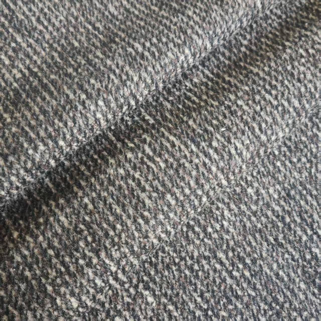 Picture of Shaoxing manufacturer spot 25 new smooth wool vertical strip coat wool fashion shoes and hats luggage strips coarse woolen fabric