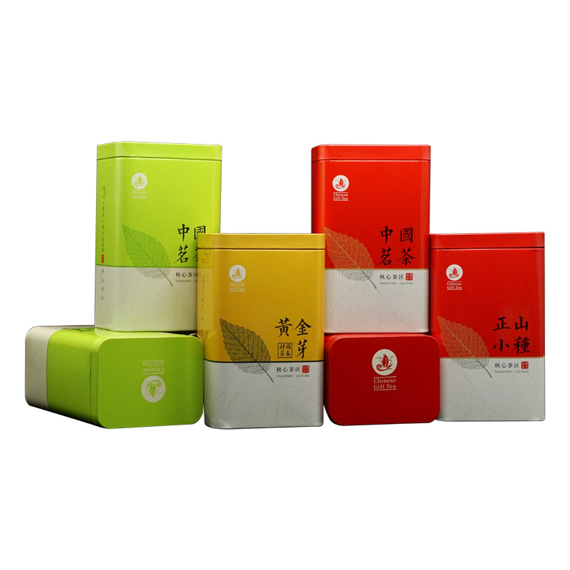Picture of Tea Iron Box Gold Bud Biluochun Jin Junmei Zhengshan Small Seed Packaging Iron Can Color Printing Iron Box Tea Packaging Can