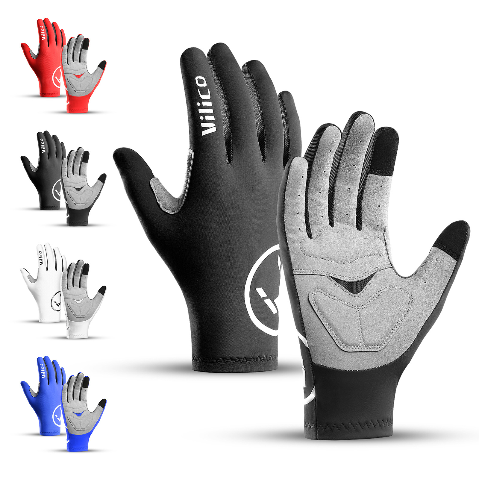 Outdoor Cycling Gloves Spring and Summer Full-Finger New Style Men's Road Bike Shock-Absorbing Wear-Resistant Bicycle Touch Screen Women's