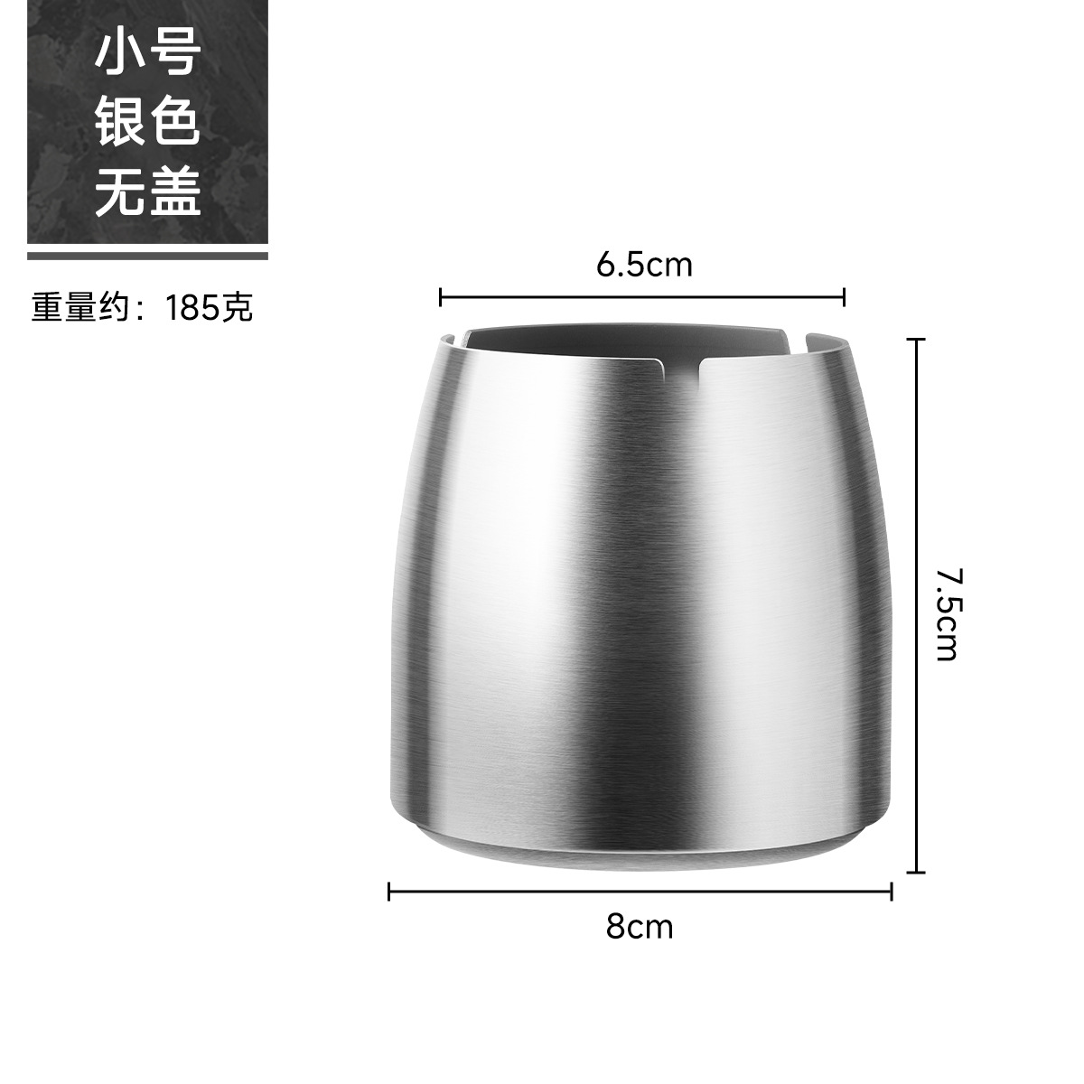 Picture of Wholesale titanium-plated stainless steel ashtray with lid thickened and raised anti-fly ash Internet cafe bar KTV office laser