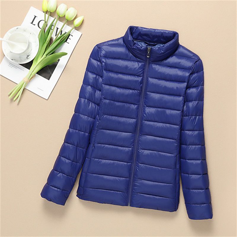 Picture of Women's Short Thin Down Cotton-padded Jacket Women's Black Hooded Lightweight Cotton-padded Coat Autumn and Winter Lightweight Slim-fit Coat plus size