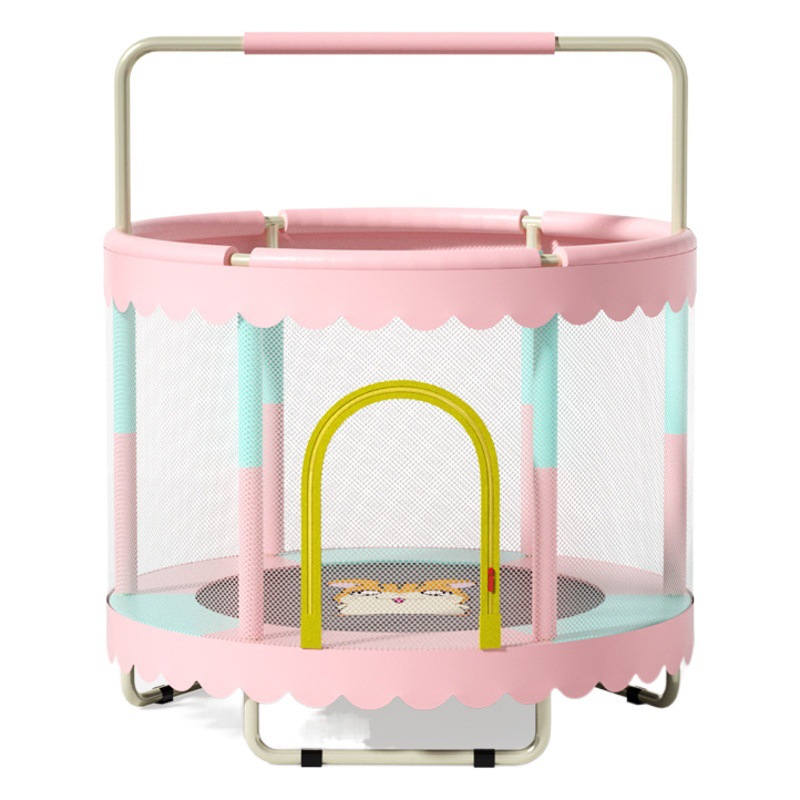 Trampoline Household Children's Jumping Bed Indoor Children's Jumping Type Baby's Rubbing Bed Internet Popular Round Fitness Jumping Bed