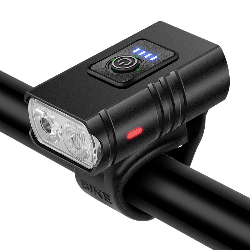 USB charging night riding headlights [2 lamp beads] adjustable near and far light bicycle lights 2021 New