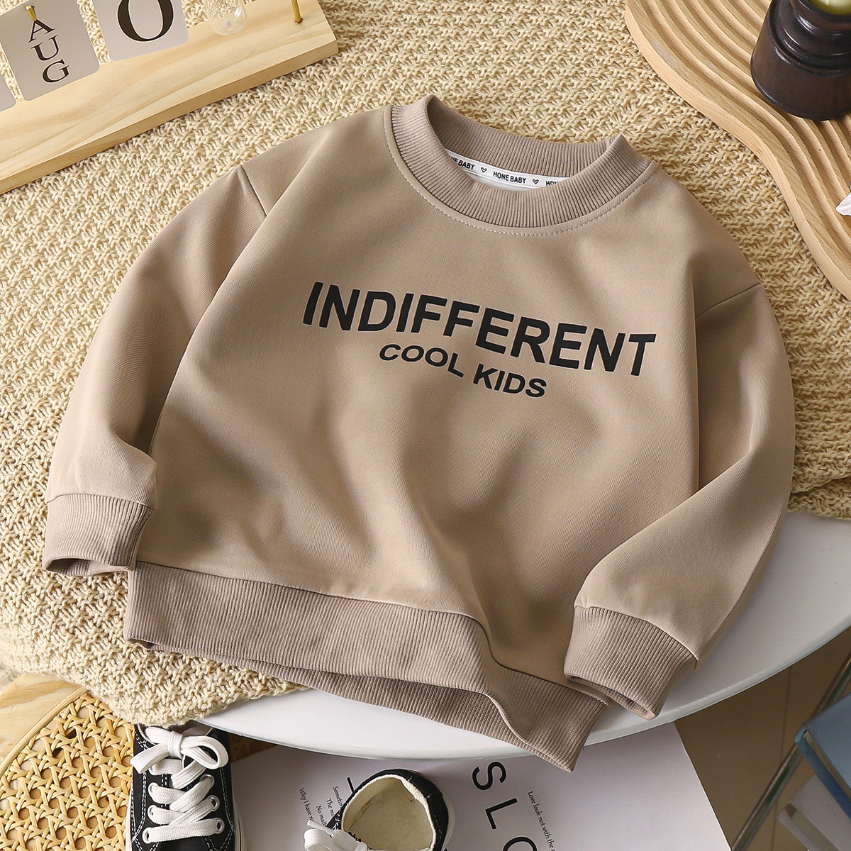Picture of 2025 Spring & Fall Kidsren's Pullover Sweatshirt Long-Sleeved Korean Style Jacket Sports Casual Loose Top for Boys and Girls