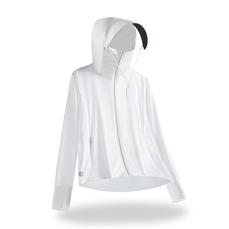 Picture of Summer sun protection clothing for men and women ice silk 360-degree high-power UV protection upf100 detachable hat brim fishing clothing