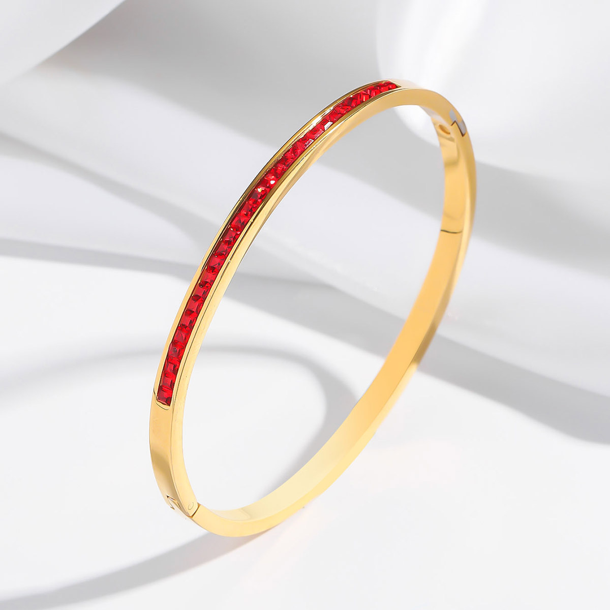 Picture of Titanium steel bracelet female cross-border wind star stainless steel bracelet female niche design row drill temperament fresh bracelet