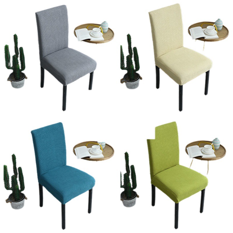 Thickened Chair Cover Universal Household Dining Chair Cover Elastic One-Piece Stool Cover Dining Table and Chair Cover Backrest Cushion