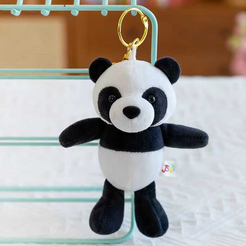 Picture of Lion Pendant Animal Keychain Tiger Zebra Raccoon Turtle Dog Wolf Dog Backpack Bag Pendant Doll