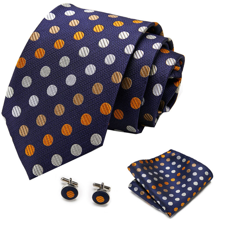 Picture of New Tie in Stock Cross-Border Hot Selling Tie Manufacturer Business Men's Formal Tie Set Ready-Made Fashion Accessories